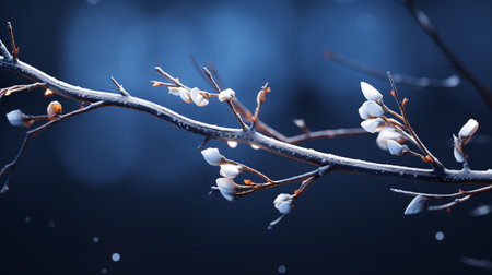 Winter is nature, white snow, winter views. cold and frost, the warmth of home and a cup of hot tea, a special atmosphere, banner background poster copy space greeting cardの素材