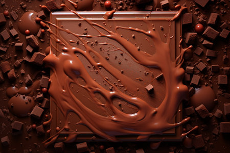 chocolate Yummy food, gifting, enjoying, and making chocolate. Delicious chocolate dessert, a way to show their affection for those they care about. Sweet food. cacao mlk brownの素材