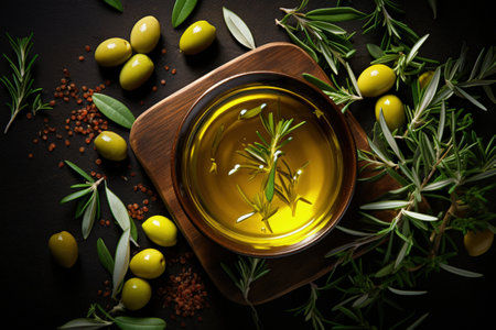 Olive oil is a natural product derived from the fruit of the olive tree. exquisite flavor palette, easily used for cooking a variety of dishes. rich in healthy fats and antioxidants, healthy eatingの素材