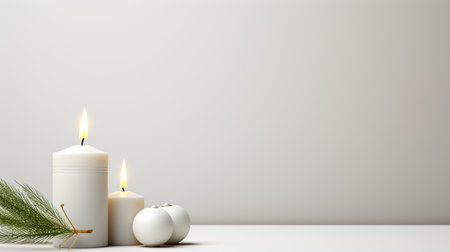 Candlemas day. February 2nd, marks the presentation of Jesus at the Temple and the purification of the Virgin Mary, blessing of candles. banner, copy space, greeting card, backgroundの素材