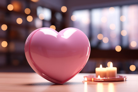 Valentine's day, Love Day, celebrating on February 14, feelings of love and friendship, sending cards and gifts to a loved one, romance, heart, red roses, balloons, banner, copy space, greeting cardの素材