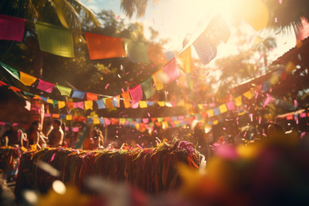 Colombian festivities, colorful months of the year, Christmas, Feria de Cal, explosion of music and color, enjoy the famous Carnavales de Barranquilla. happy, emotion, incredible beautiful.の素材