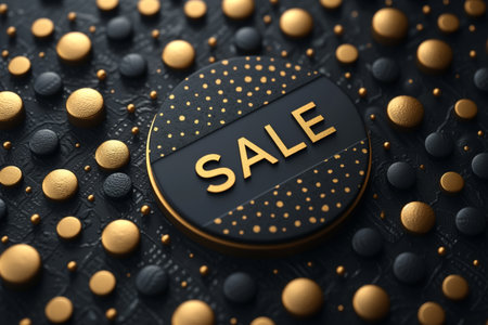 Text sale for banner, copy space, background, greeting card, poster, super gold big promo coupon discount, present gift, price, marketingの素材