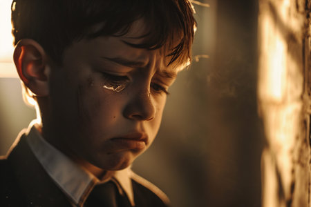 Bullying, harassment, victimization, intimidation, mistreatment, abuse, torment, discrimination sad cry angry lonely school girl boy manipulation fear kid teenager gosip depressionの素材