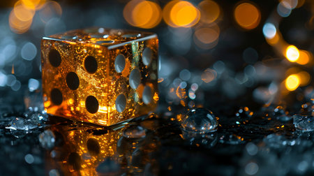 Online casino, online poker. Dice, chips, tokens, roulette online gambling, azart games. Facility for certain types of gambling. Betting money on games. Bets, winnings entertainment, recreationの素材