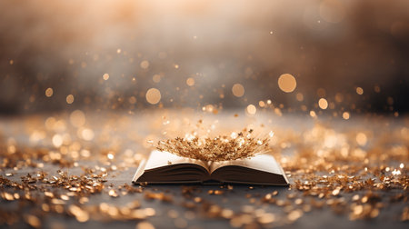 World international book day, pages words letters library, science knowledge literary paper education wisdom, banner copy space greeting card backgroundの素材