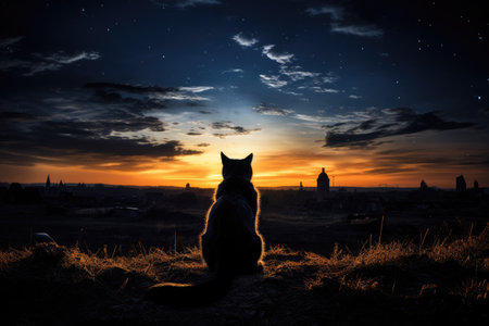 International cat day, favorite animal pretty kitty cute happy pet, companion live celebration funny, beautifulの素材