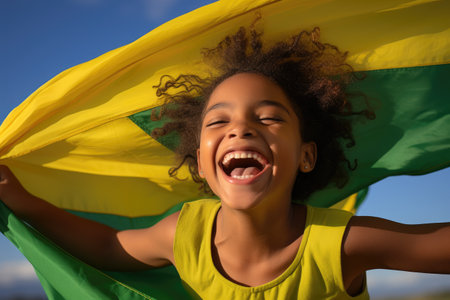 National pride: jamaica independence day, celebrating the nation liberation from colonial rule with festivities, cultural events, reflections on journey towards sovereignty, national identity.の素材