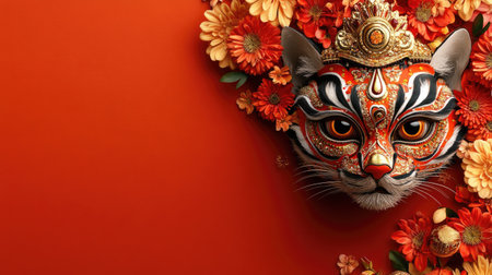 Divine celebration: Navratri, the nine nights dedicated to goddess durga with vibrant rituals, fasting, and traditional dances, the triumph of good over evil and the power of feminine energy.の素材