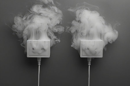 Power outage: blackout, an unexpected interruption in electricity supply, widespread darkness, daily activities, and importance of emergency preparedness and energy resilience.の素材