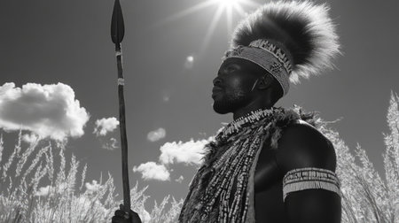 Heritage alive: zulu tribe, dynamic customs, language, and history of a people have maintained cultural significance and resilience through centuries of change in Southern Africa.の素材