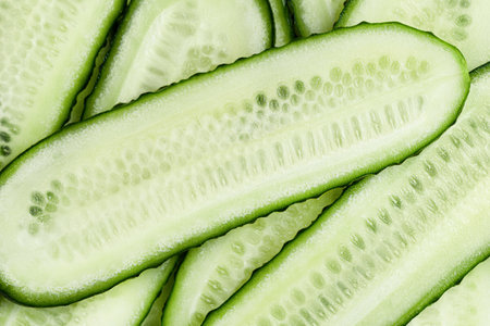 background cut along the cucumberの写真素材