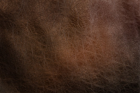 luxury dark brown background of genuine leatherの写真素材