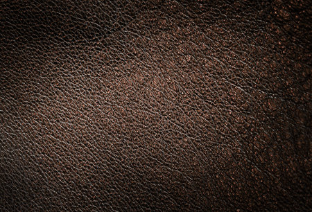 brown background of genuine leather