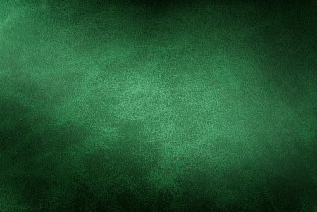 Dark green background. Leatherette texture.の写真素材