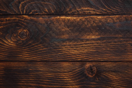 Abstract brown wooden old and vintage dark background, rustic and grunge concept, antique photo background for advertising, template and layout design with empty space for textの写真素材