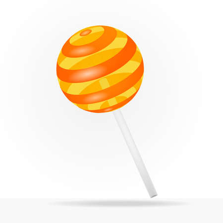 Vector caramel on a stick.のイラスト素材
