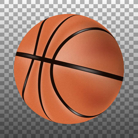 Vector isolated 3d basketball ball.のイラスト素材
