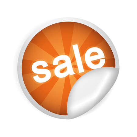 Vector sticker with inscription sale.のイラスト素材