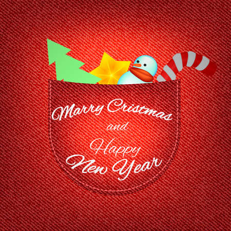 Vector 2018 happy New Year on red background, vector illustration.のイラスト素材