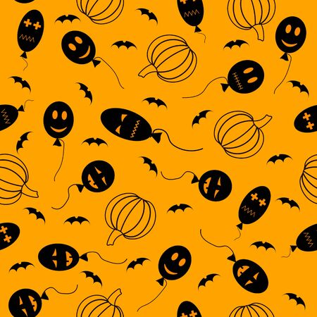 Halloween festive seamless pattern.のイラスト素材