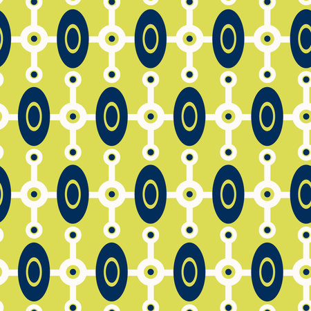Pattern with geometric abstraction. Circles and ovals.