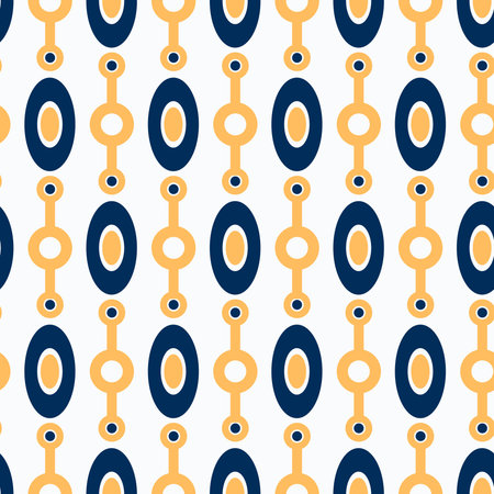 Pattern with circles and ovals.