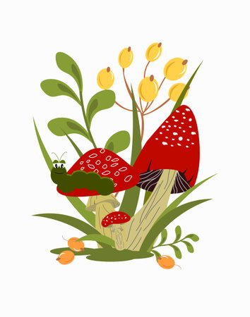 Icon with red fly agaric.