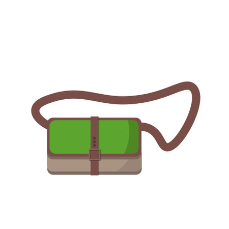 Bag with long handle. Vector illustration.のイラスト素材