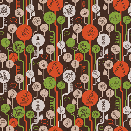 Continuous texture for science themed illustration.のイラスト素材