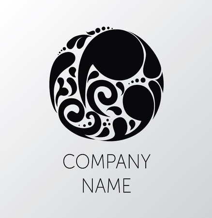 Beautiful logo template, vector illustrationのイラスト素材