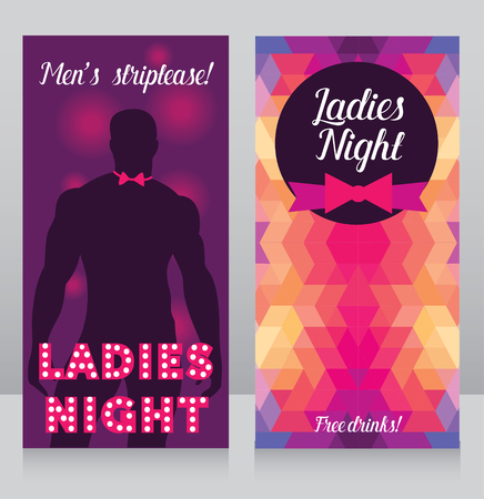 Template for bachelor party invitation vector illustration.のイラスト素材