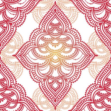 Oriental style seamless patternのイラスト素材