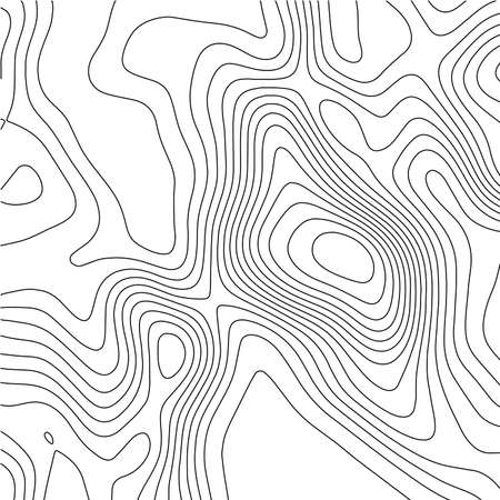 Contour vector illustration. Abstract topographic map background. Geography scheme.の写真素材