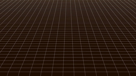 Detailed wireframe landscape. Abstract grid. 3D frame.