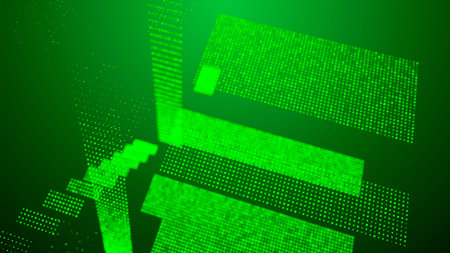 Abstract technology background. Big data. Futuristic background. 3d rendering.