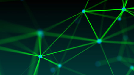 Abstract graphic design. Network connection background. 3d rendering