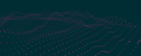 3 d technology. Futuristic vector illustration. Visualization of big data