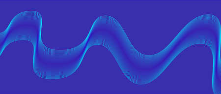 Smooth, bright lines in space. New abstract background. 3d.のイラスト素材