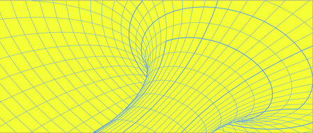 Abstract illustration. 3D corridor mesh. Frame tunnel.のイラスト素材