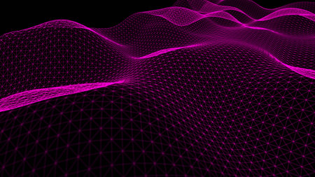 color concept energy. Futuristic illustration. Big data 3D.