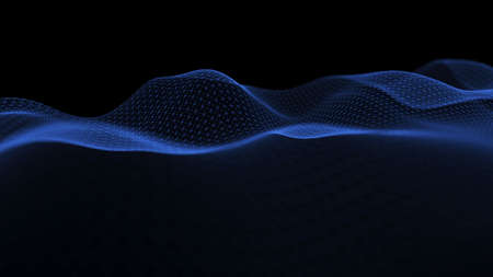 Color energy concept. Futuristic illustration. Big data. 3Dの写真素材