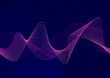 Abstract cosmic wave background. Network stream. Big Data Technology Concept. Digital wave abstract technology.の写真素材