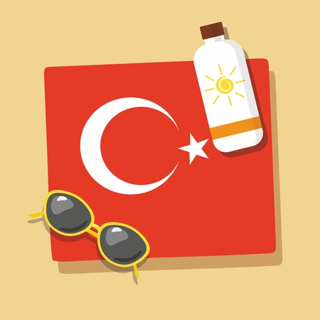 Tourism in Turkey illustration.のイラスト素材