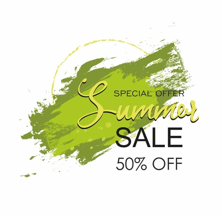 Summer Sale Grunge brushのイラスト素材