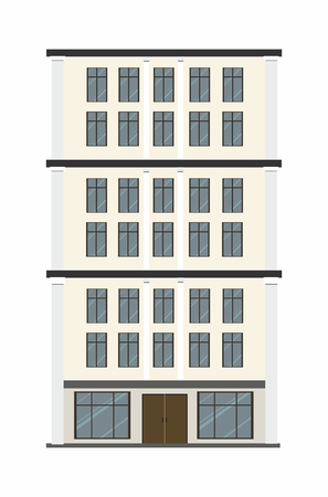 Building Type on white background vector Illustrationのイラスト素材