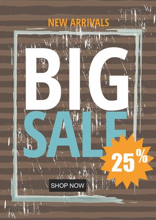 Flat design sale template banner.のイラスト素材