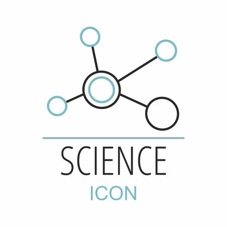 Molecule symbol template on whiteのイラスト素材