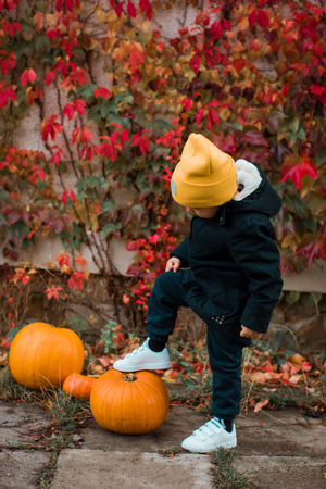 Cute stylish boyの写真素材