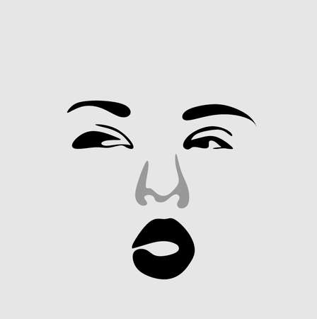 Mask with emotions. Psychology, smile, sadness, chaos, reflection, anxiety.What is emotional sobriety Experience emotions without avoiding them.の写真素材